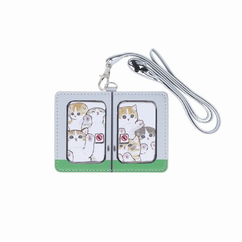 mofusand 카드 홀더 (붐비는 기차)