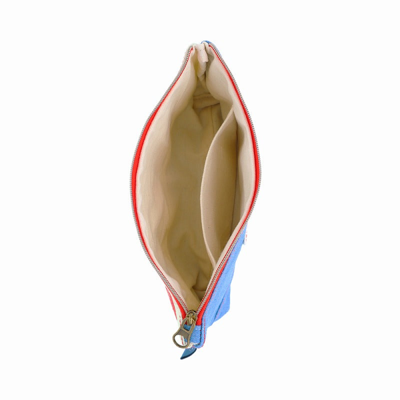 mofusand Denim pouch flat (cream soda Nyan)