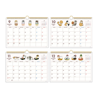 mofusand Simple Landscape Wall Calendar 2026