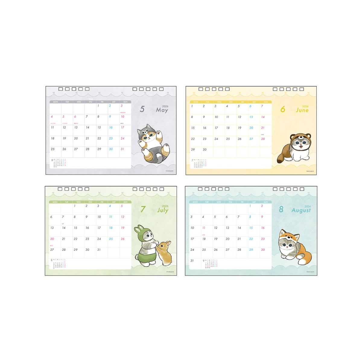 mofusand Desk Calendar 2026