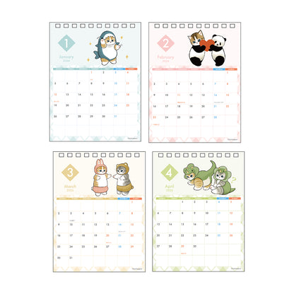 mofusand Desk Calendar with Message 2026