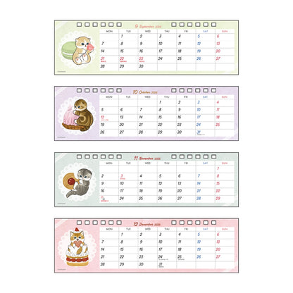 mofusand Slim Desk Calendar 2026