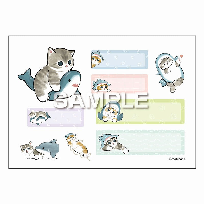 mofusand Cloth transfer seal (shark Nyan name seal)