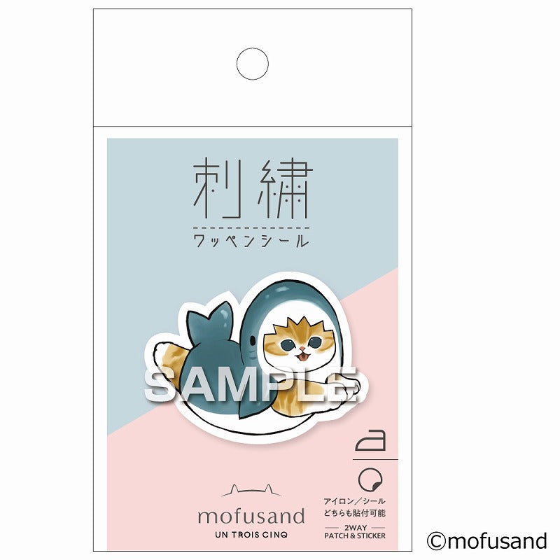 mofusand 刺繡標誌密封（鯊魚Nyan擴展）