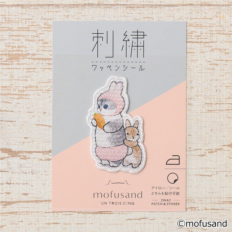 mofusand 刺绣标志密封（兔子）