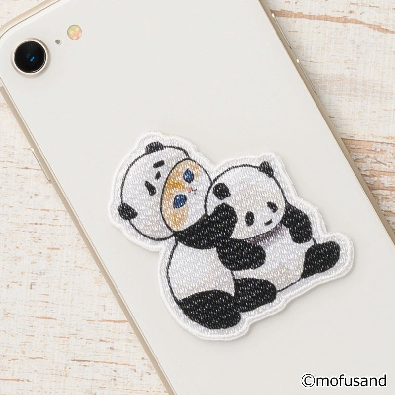 mofusand Embroidery emblem seal (panda Nyan)