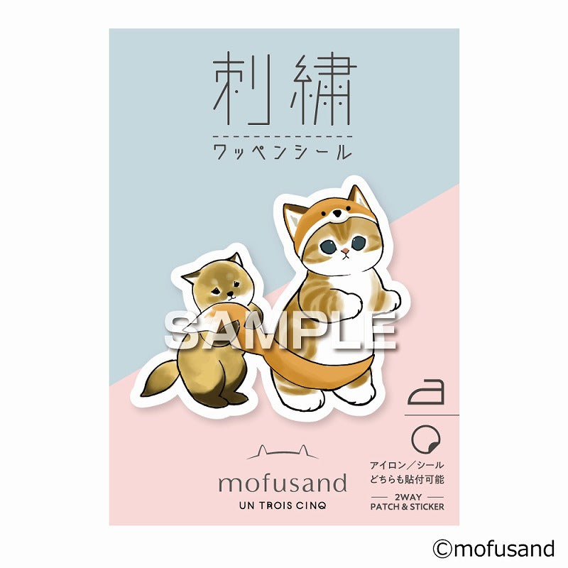 mofusand 刺繡標誌密封（Fox Nyan）