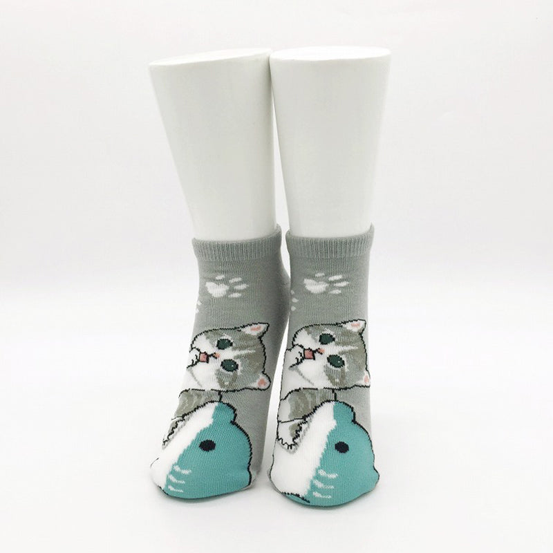 mofusand ソックス(サメにゃんがぶり)
