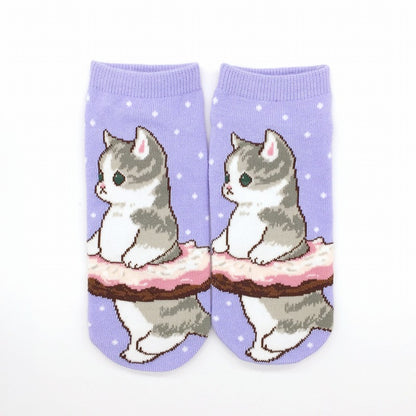 mofusand ソックス(にゃんこスイーツドーナツ)