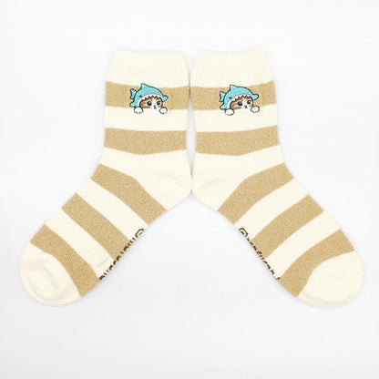 mofusand Marshmallow Socks (Shark Nyan Border)
