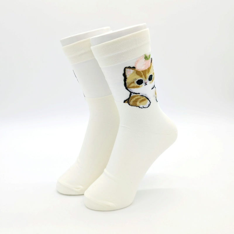 mofusand Sheaslur Clue Socks (Sweets Nyan Ivory)