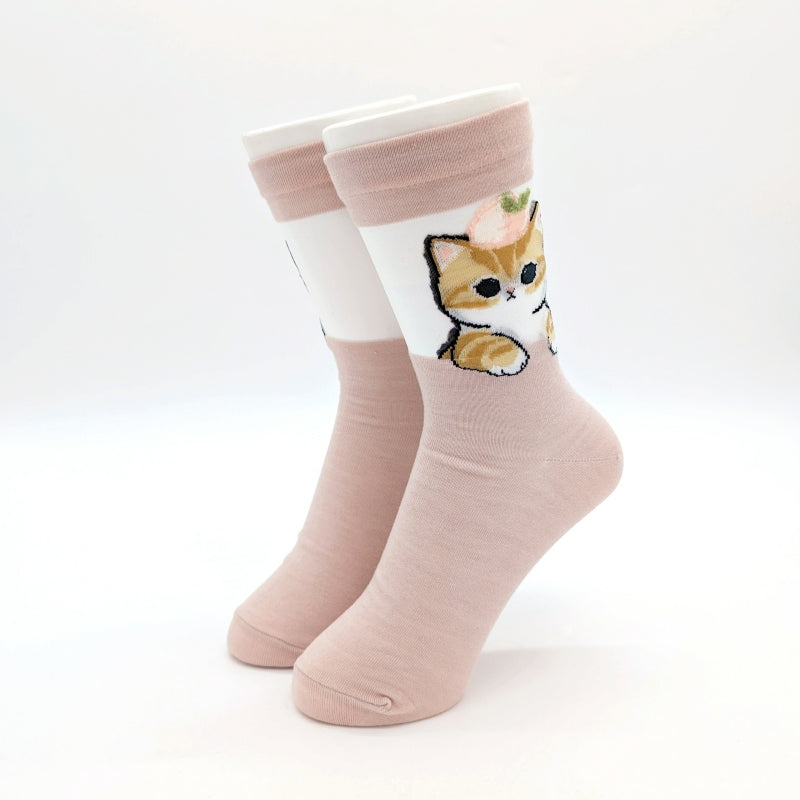 mofusand Sheaslur Clue Socks (Sweets Nyan Pink)