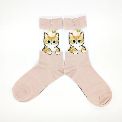 mofusand Sheasur线索袜（甜点猫 粉色的）