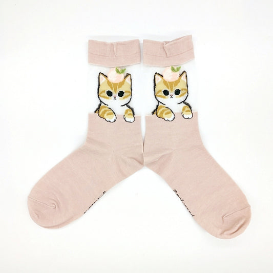 mofusand Sheaslur Clue Socks (Sweets Nyan Pink)