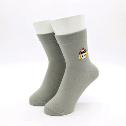 mofusand Crew socks (pudding Nyan Sashimi Gray)
