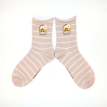 mofusand 船员袜（面包Nyan Stab Pink）