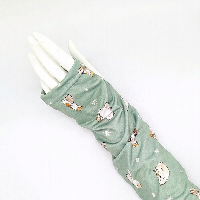 mofusand 프린트 팔토시 (북극냥 올오버 프린트)