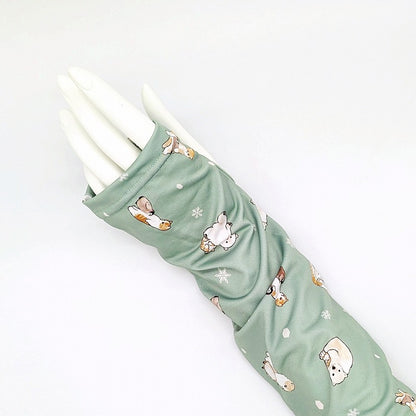 mofusand 프린트 팔토시 (북극냥 올오버 프린트)