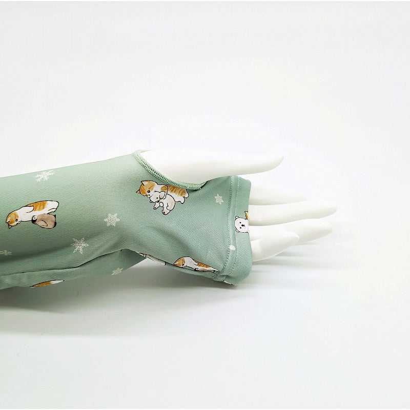 mofusand 프린트 팔토시 (북극냥 올오버 프린트)