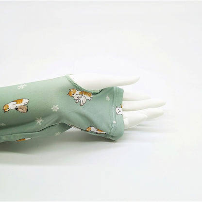 mofusand 프린트 팔토시 (북극냥 올오버 프린트)