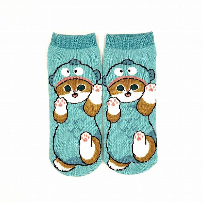 mofusand× Sanrio Characters Socks (Hangyo Don Saxophone)
