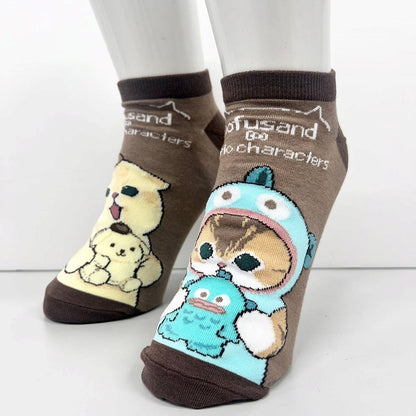mofusand× Sanrio Characters Socks (Pompompurin & Hanghodon)
