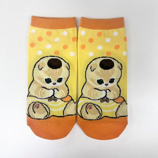 mofusand× Sanrio Characters Socks (Pompompurin)
