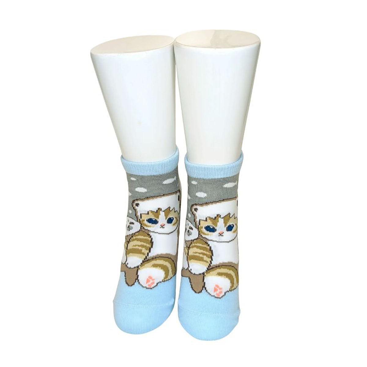 mofusand Front Ankle Socks (Hammerhead Shark Friends Pattern)