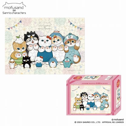 mofusand×サンリオキャラクターズ 208ピース ジグソーパズル(No.208-131 mofusand×Sanrio characters(A))