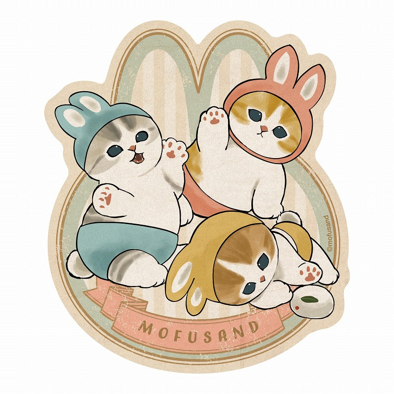 mofusand 旅行贴纸（9）兔仔猫