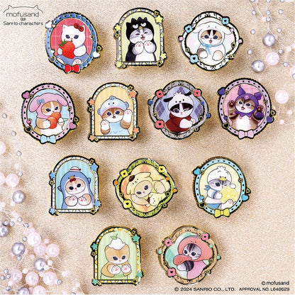 mofusand× Sanrio Characters Pins Collection 2 (12 types in total) 1BOX 12 pieces