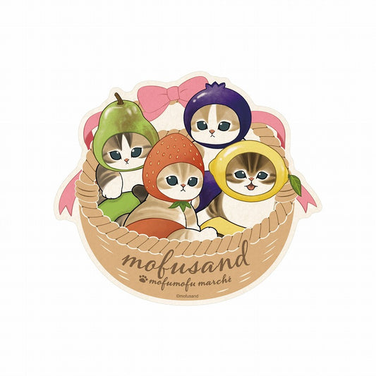 mofusand Mofumofu Marche Travel Sticker F