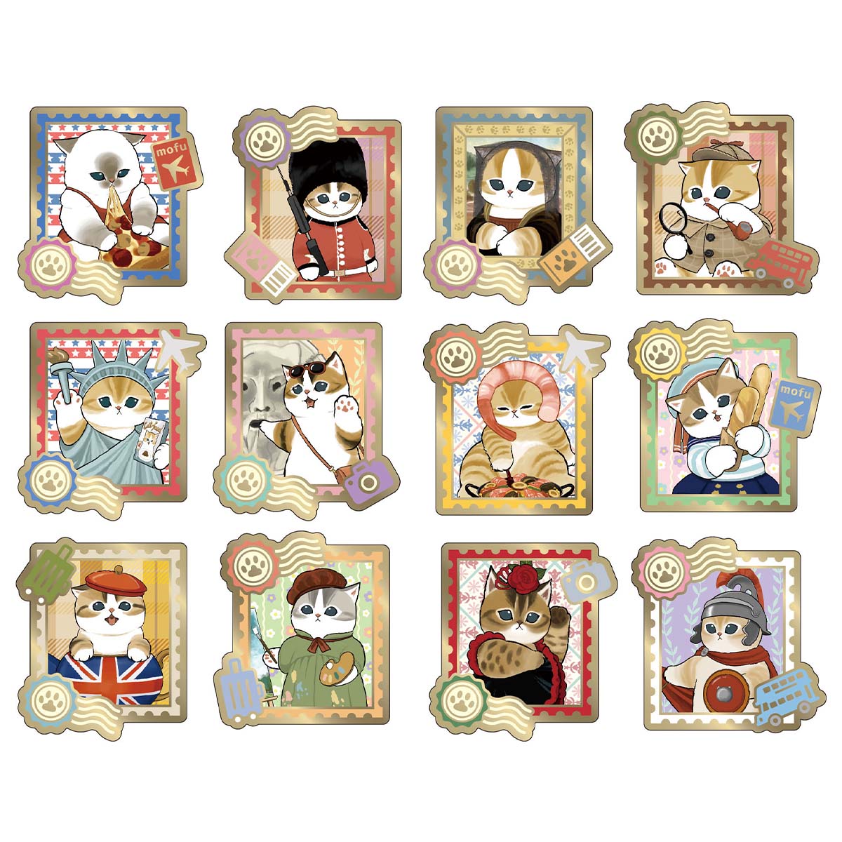 mofusand mofumofu journey Pins Collection (All 12 types) 1BOX 12 pcs