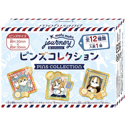 mofusand mofumofu journey Pins Collection (All 12 types) 1BOX 12 pcs