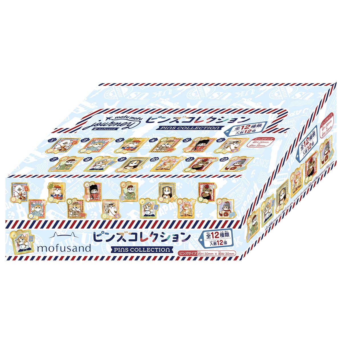 mofusand mofumofu journey Pins Collection (All 12 types) 1BOX 12 pcs