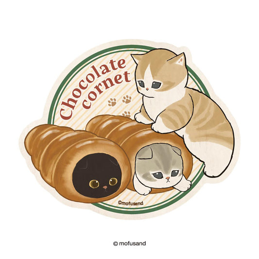 mofusand Mofumofu Bakery Travel Sticker (Nyan Cornet)