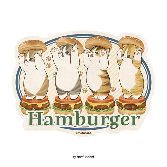 mofusand Mofumofu Bakery Travel Sticker (Nyan Burger)