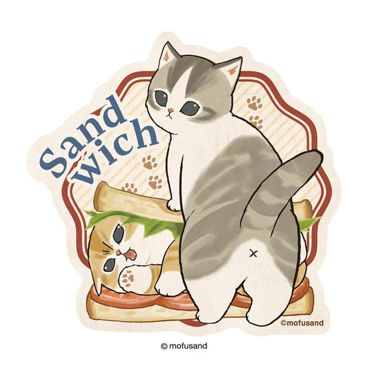 mofusand Mofumofu Bakery Travel Sticker (Nyan Sandwich)