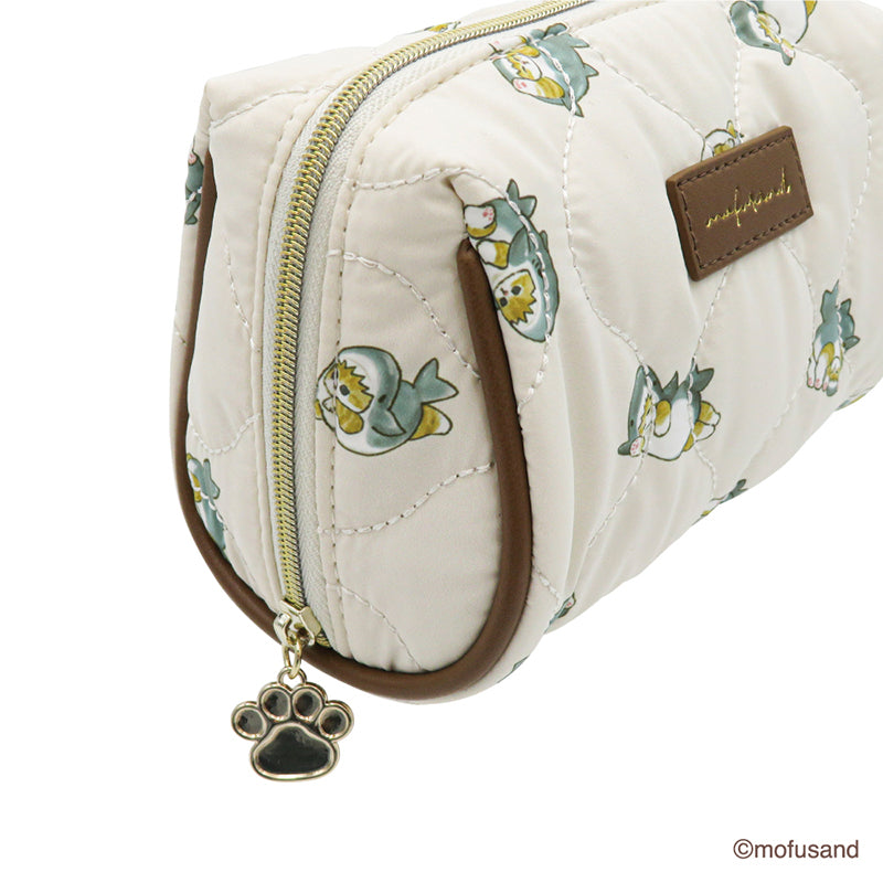 mofusand スクエアポーチ キルティング(さめ)