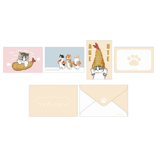 mofusand Mini card set (shrimp)