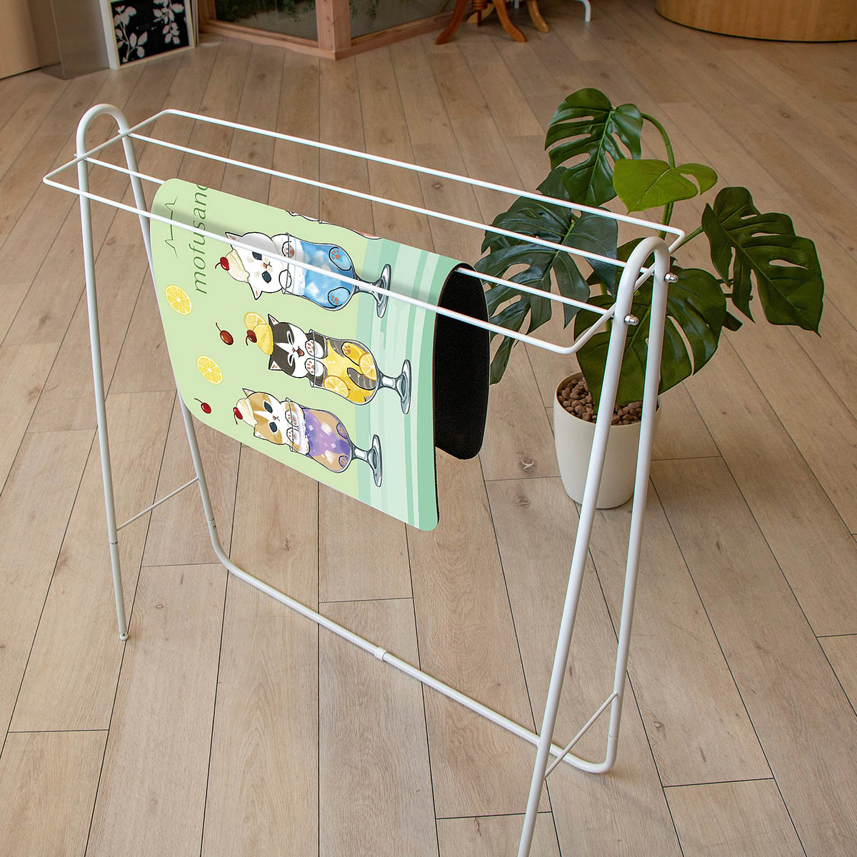 mofusand Diatomaceous Earth Soft Bath Mat (Cream Soda Meow)