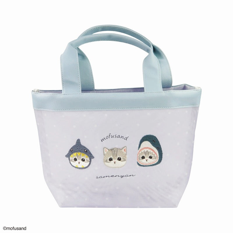 mofusand Mini tote mesh (shark Nyan)