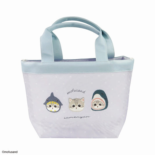 mofusand Mini tote mesh (shark Nyan)