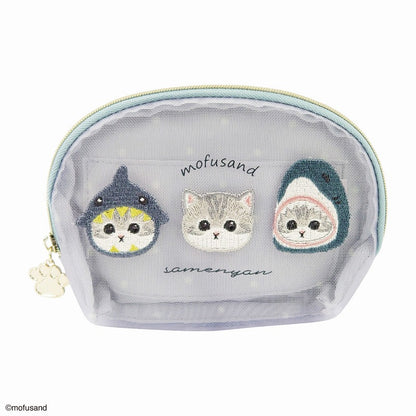 mofusand Tissue pouch mesh (shark Nyan)