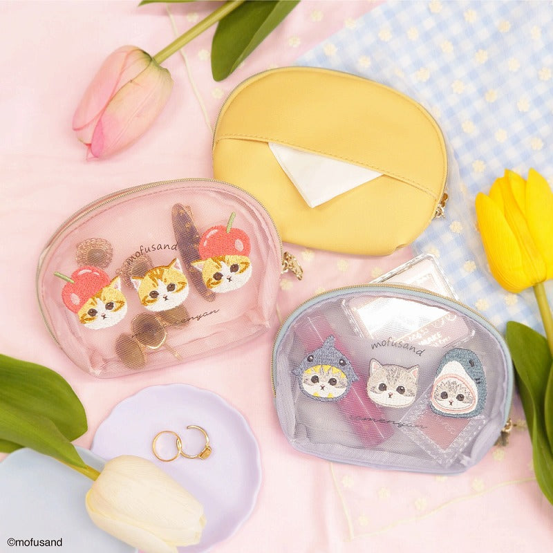 mofusand Tissue pouch mesh (shark Nyan)