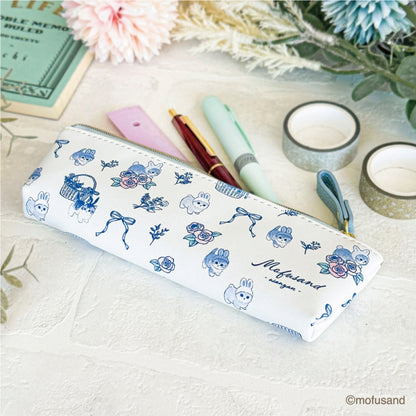 mofusand mofumofu存储苗条的笔袋（蓝色）