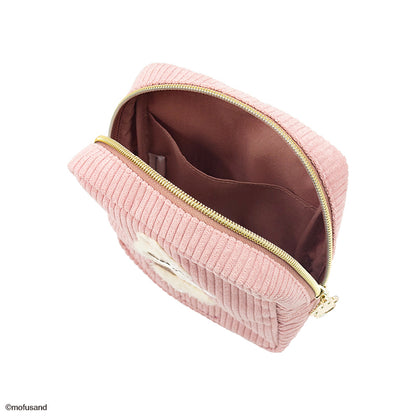 mofusand ボックスポーチ 刺繍ボア(うさぎ)