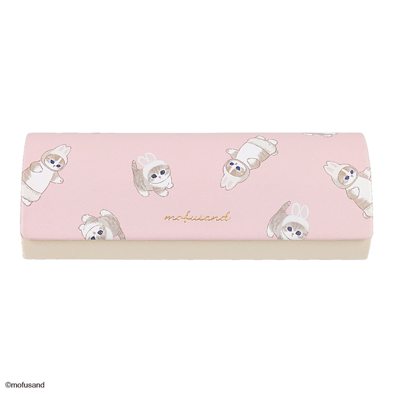 mofusand メガネケース 刺繍ボア(うさぎ)