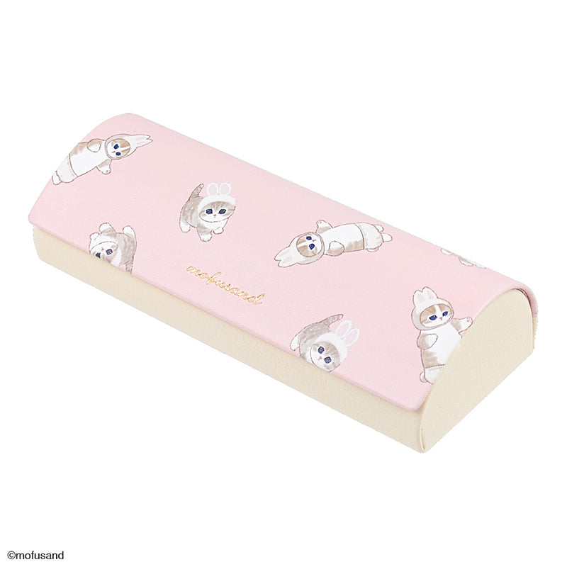 mofusand メガネケース 刺繍ボア(うさぎ)