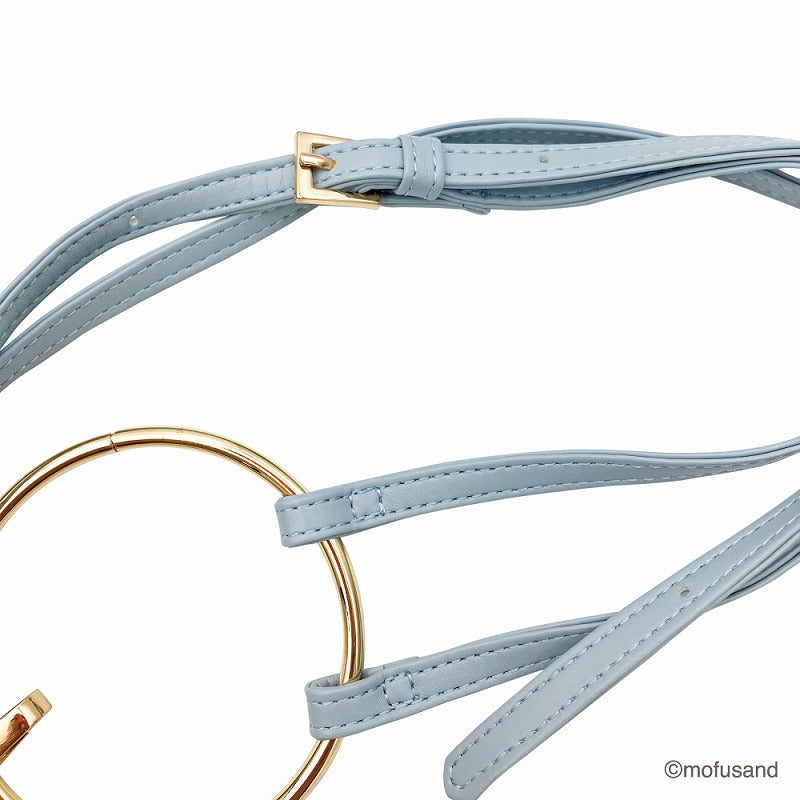 mofusand 3 연속 어깨 파우치 (Shark Nyan)